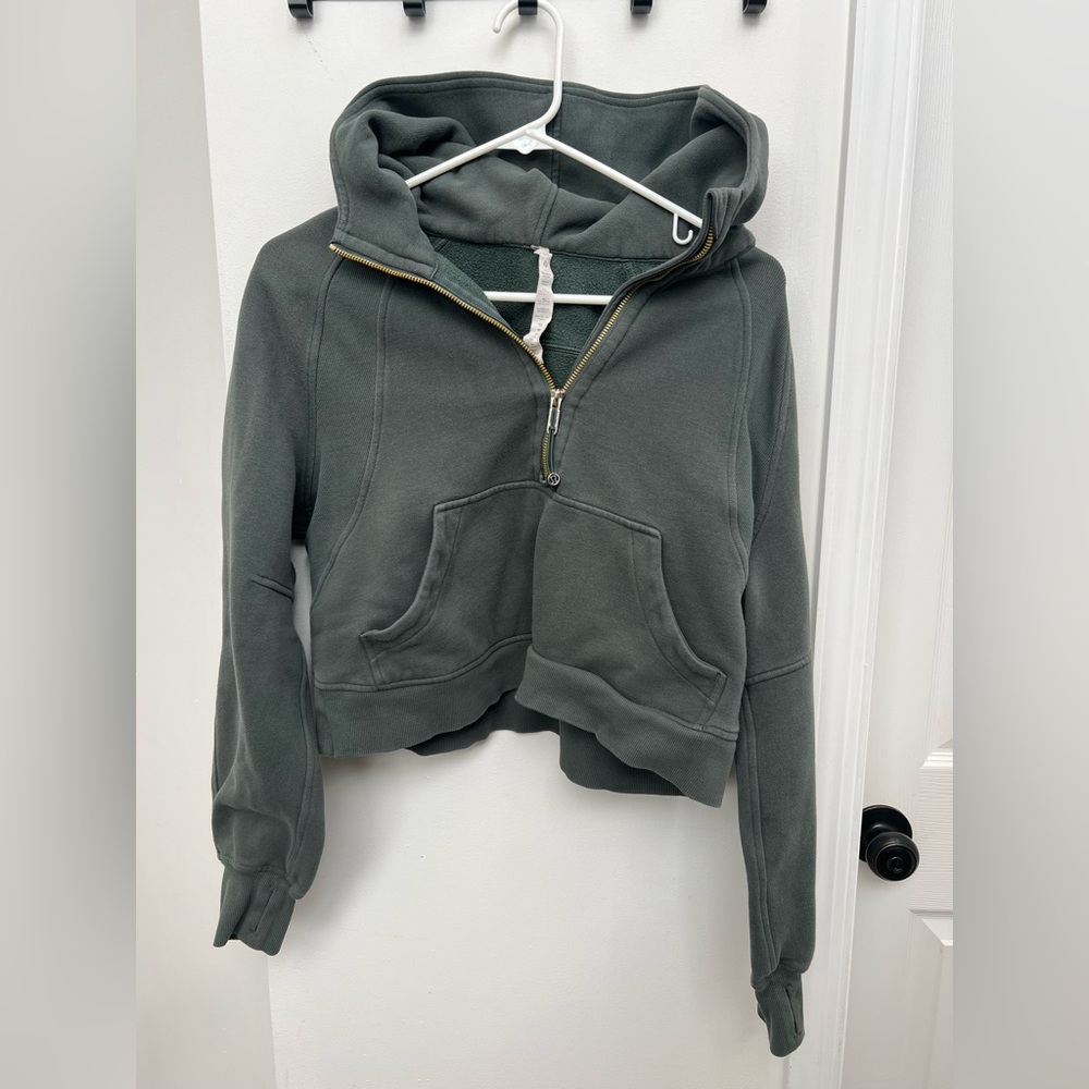 Lululemon Green Scruba Quarter Zip Sweatshirt Women’s Size XS/S